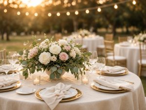 Reception table setting